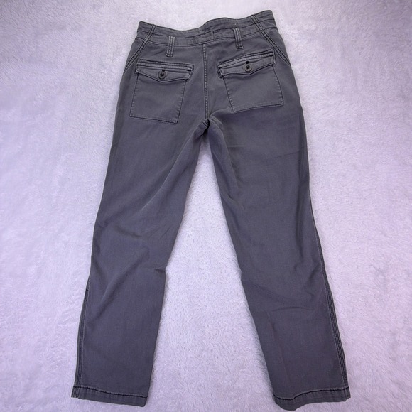 Anthroplogie The Wanderer Pants‎ Womens 29x27 Gray High-Rise Cargo Pocket Ankle - Picture 4 of 7